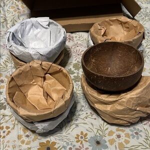 Set of Coconut Shell Bowls